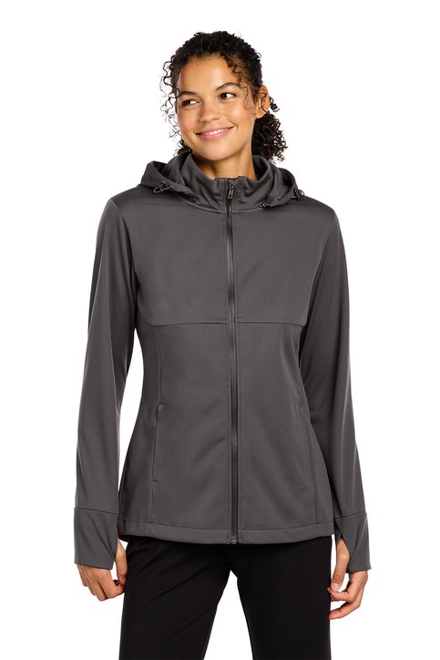 Sport-Tek® Women's Hooded Soft Shell Jacket - Image 3