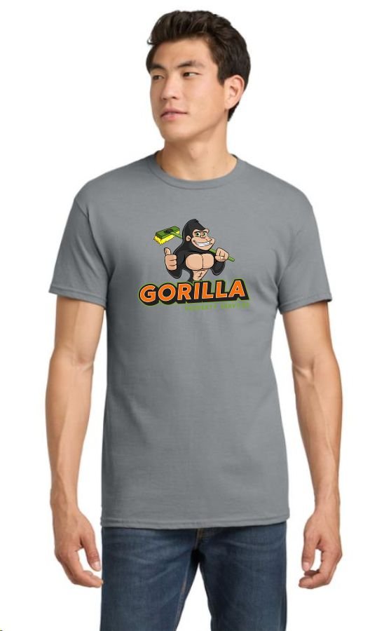 Adult Gildan Heavy Cotton T-shirt with Large Print - Image 3